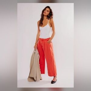 NWT Free People Red Mango Wide-Leg Women's Pants